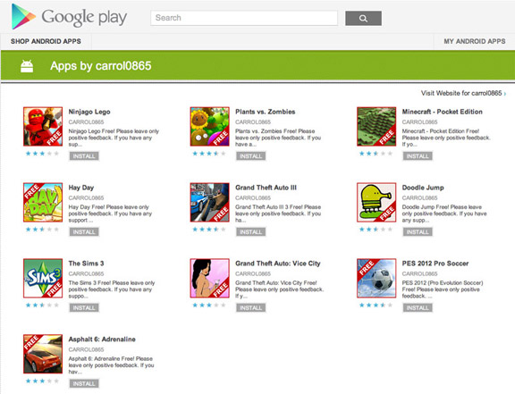 В Google Play багато підроблених програм